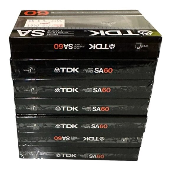 TDK SA 60 TYPE II Cassette Tapes Lot Of 7 - Picture 6 of 9